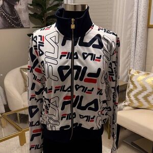 Fila Multicolor Logo Zip-Up Jacket